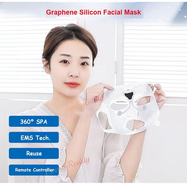 Gesichtsmassagegerät Elektrische Gesichtsmaske Wiederverwendbare Silikonmasken EMS Hautstraffung Verjüngungstherapie Hautpflege Frauen Schönheitsmasken 230629