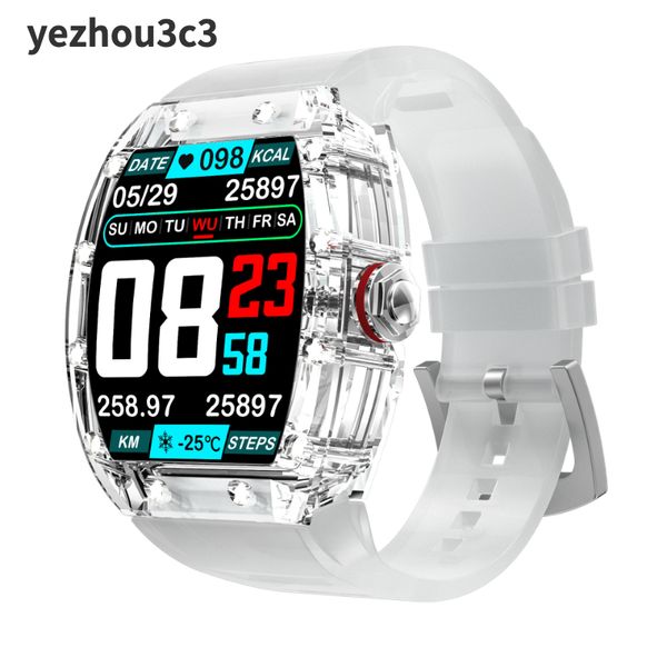 Ультра умные часы YEZHOU3 android, оригинальный прозрачный чехол Richard Tonneau, водонепроницаемые, светящиеся, модные, умные часы для iphone