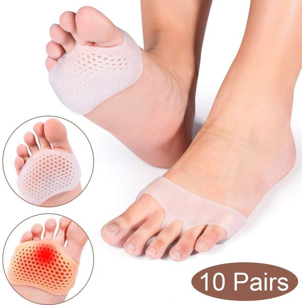 Ayakkabı Parçaları Aksesuarlar Ayak Dereceleri 10 Çift Metatarsal Padler Ayak Yastıkları Topları Ayak Ağrısı Kabul pedleri Ayak Ağrısı Ön Forefoot Pad Jel Yastık Relie 230630