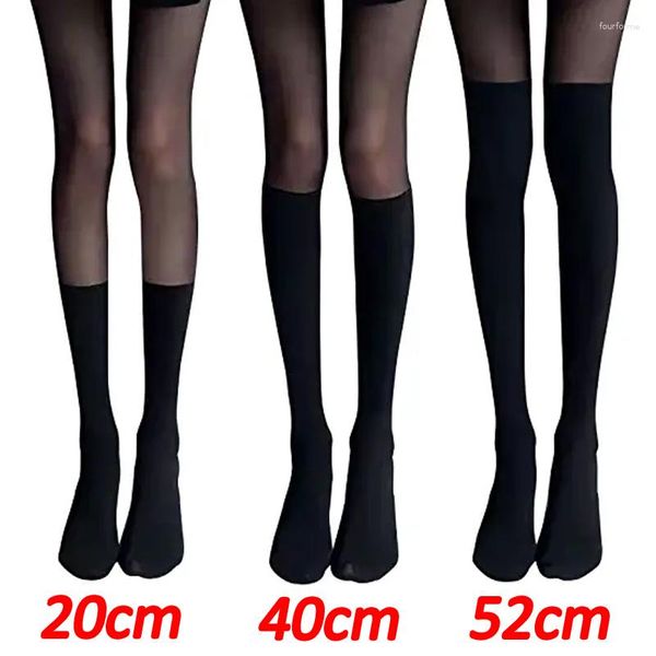 Женские носки, 3 пары, сексуальные чулки в стиле Лолиты, милые черные, белые длинные гольфы выше колена, компрессионные носки