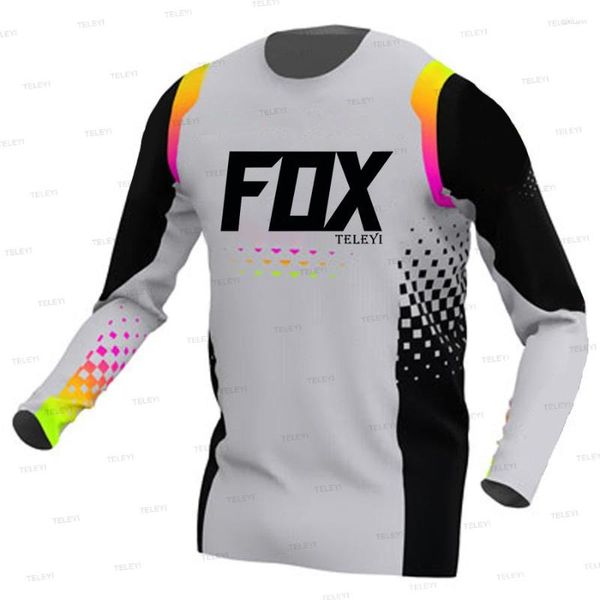 Giacche da corsa Moto Mountain Bike Team Downhill Jersey BMX MTB Offroad DH Bicicletta Locomotiva Camicia Cross Country