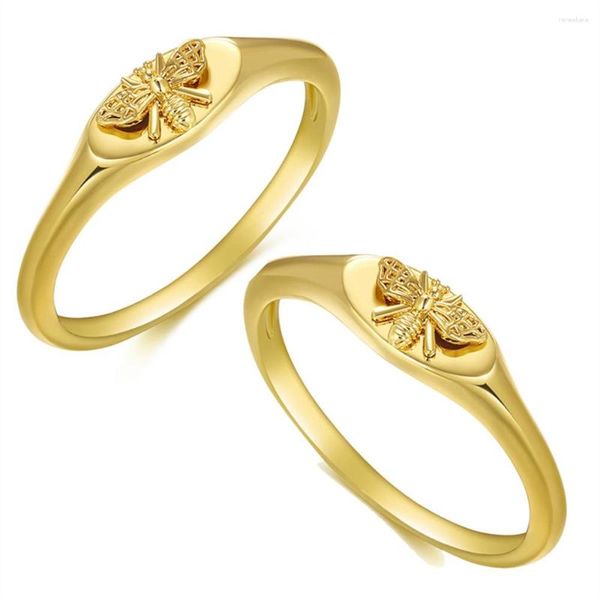 Anelli a grappolo Fashion Love Bee Ring Honeybee Bague Femme Unico animale impilabile per donna Uomo Organizzatore di gioielli