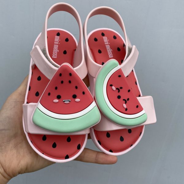 Novos sapatos infantis sandálias geléia abacate meninos frutas bebê praia chinelos