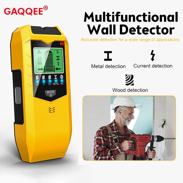 Metal Detector SH402 Wall Stud Finder Sensor Wall Scanner 5 in 1 LCD Rilevatore elettronico Edge Center Wood Current Metal AC Live Wire Detection 230630