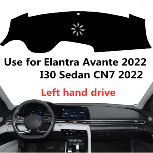 Acessórios interiores TAIJS Factory Evite Light Sport Fibra de Poliéster Car Dashboard Cover Para Elantra Avante 2023 Left Hand Drive