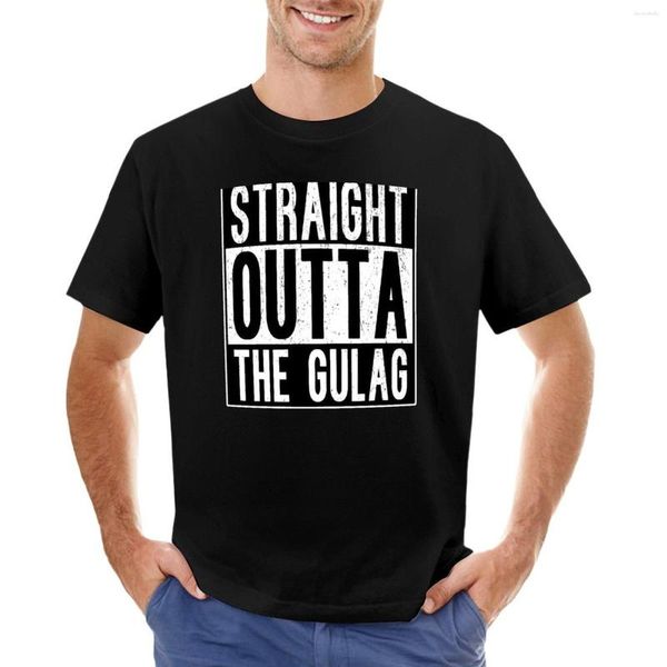 Canotte da uomo Straight Outta The Gulag T-Shirt Abbigliamento uomo Anime T-shirt vintage Abbigliamento