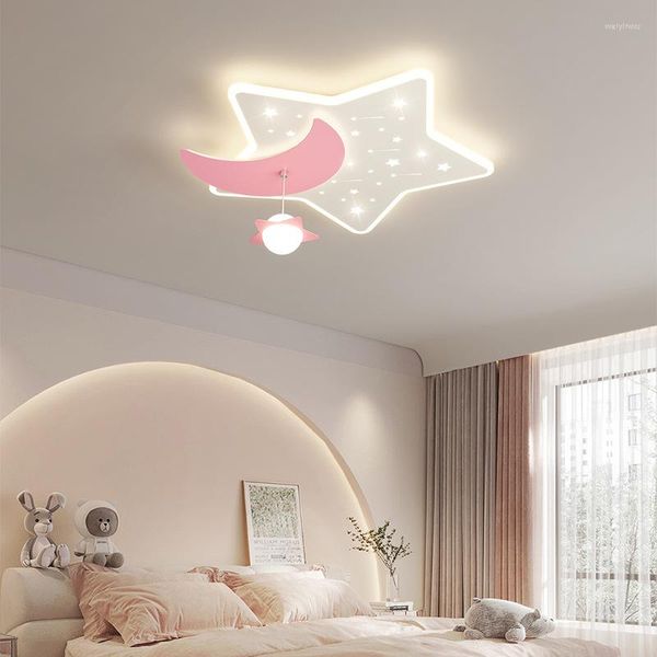 Deckenleuchten, romantisches Sternenhimmel-Licht, LED-Kinderzimmer, moderne warme Prinzessin, kleines Mädchen, Junge, Schlafzimmerlampen