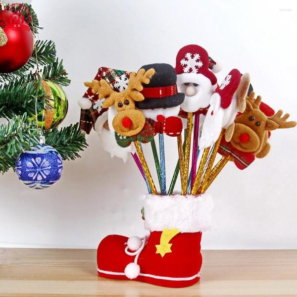 6 Pz/lotto Penna A Sfera Di Natale Carino Firma Scuola Cancelleria Accessori Per Ufficio Fornitori Regali Per Bambini