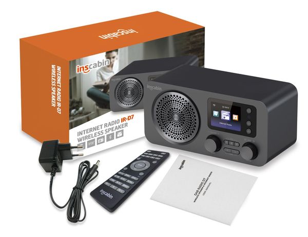 Radio Inscabin D7 Internet DAB/DAB+ Digital Radio, Internet Radio/Radio digitale con Spotify Connect e Bluetooth/FM/Color Screen