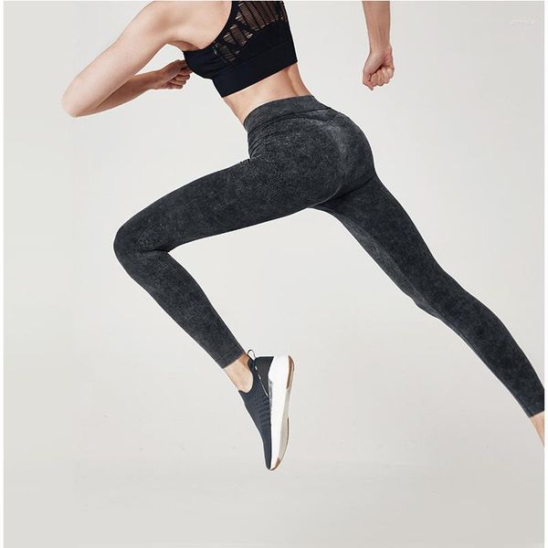 Active Pants Yoga For Women Gym Scrunch Leggings Allenamento sportivo a vita alta