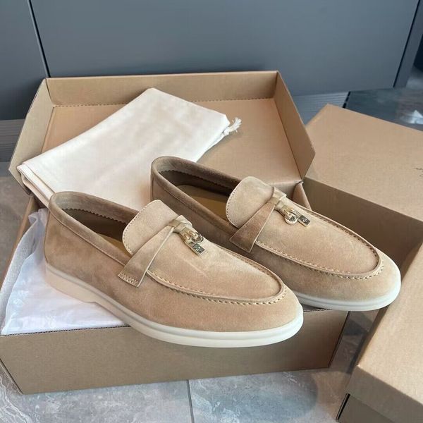 LP PIANA Open Walk Wildleder-Sneaker-Schuhe Damen-Lederschuhe Herren-High-Top-Slip-on-Casual-Walking-Flats klassische Stiefeletten Luxus-Designer-Kleid Lore Factory-Schuhwerk