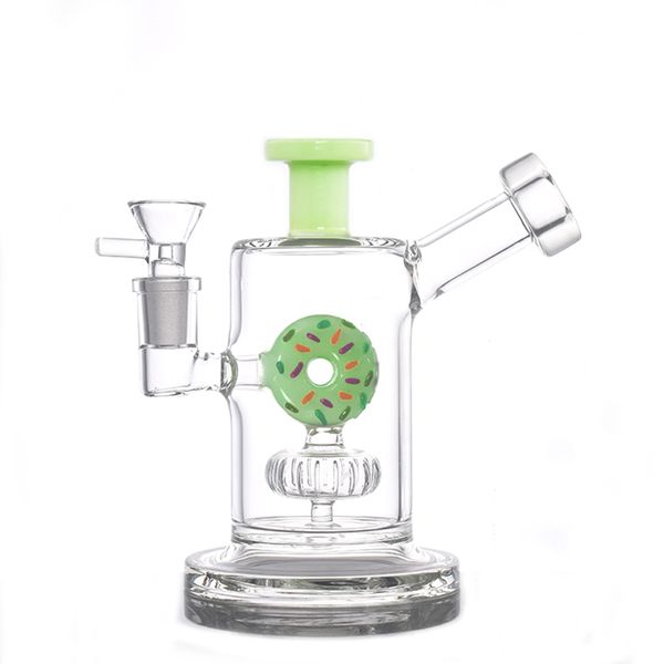 Donut Design Кальяны Glass Bong Birdcage Perc Курительные трубки для воды Аксессуары для сигарет Dab Rig с 14-миллиметровым соединением для курения Оптовая цена