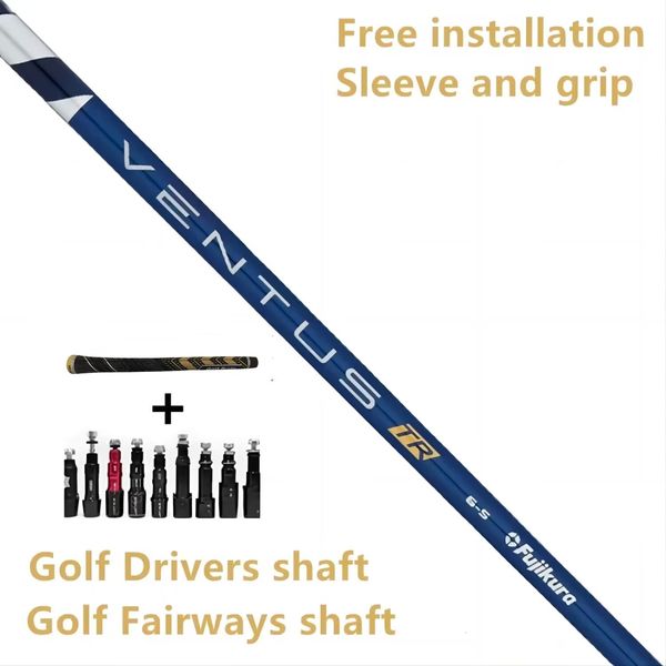 Altri prodotti per il golf Driver Shaft Versione aggiornata Fujikura Ventus TR blueblack S R Flex Graphite Shafts Manicotto e impugnatura di montaggio gratuiti 230629