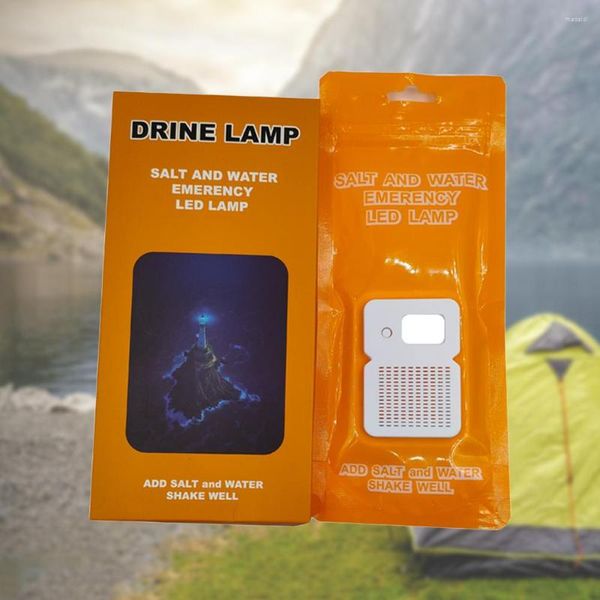 Lanternas Tochas Água Salgada Lâmpada LED Acampamento Ao Ar Livre Impermeável Portátil Emergência Reutilizável Para Sobrevivência Pesca Noturna