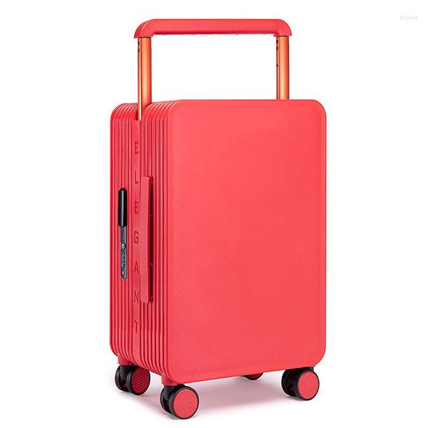 Suitcases Internet Celebrity Middle Width Draw-Bar Luggage Female 20-Inch Boarding Small Suitcase 24-Inch Universal Wheel Password Bag