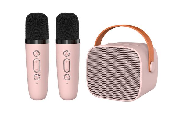 2023 Yeni Mini Kablosuz Mic Bluetooth Küçük Hoparlör Açık Taşınabilir Ses Mic ve Bluetooth ile Karaoke hoparlör