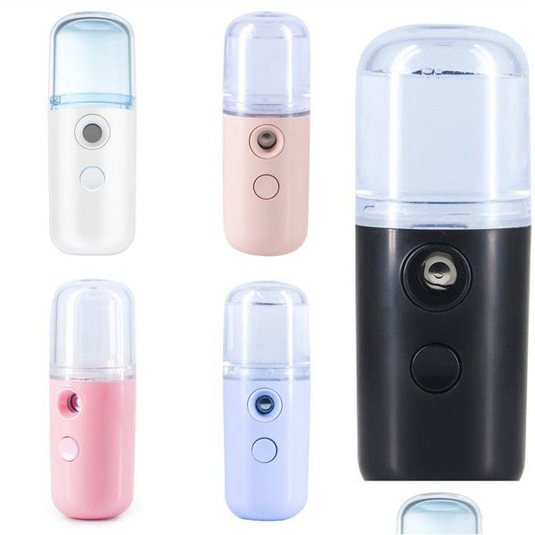 Outros suprimentos para festas festivas Pulverizador Nano Facial Summer Favors 30Ml Visual Water Tank Portable Face Steamer Mini Usb Mister For La Dhnwy