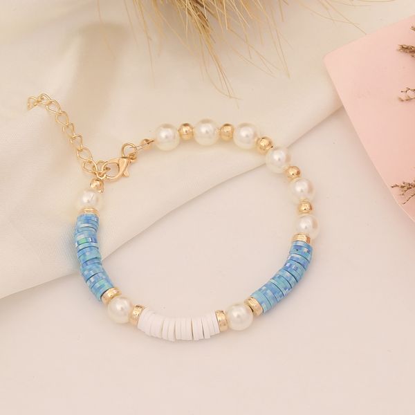 New Fashion Colorful Polymer Clay Heishi Beads Bracciale Summer Beach Bracciali Gioielli per regalo
