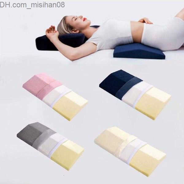 Almohada Memoria Algodón Cintura Cojín trasero Cojín lumbar para dormir Cintura Mujer embarazada Pierna lumbar Cojín trasero de algodón SH190925 Z230630