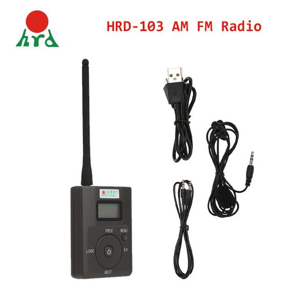 Портативный радиоприемник Hanrongda Hdr831, стерео цифровой FM-передатчик, мини-Fm-радиостанция, вещание с микрофоном, слот для карты Tf, 500 м, запуск звука
