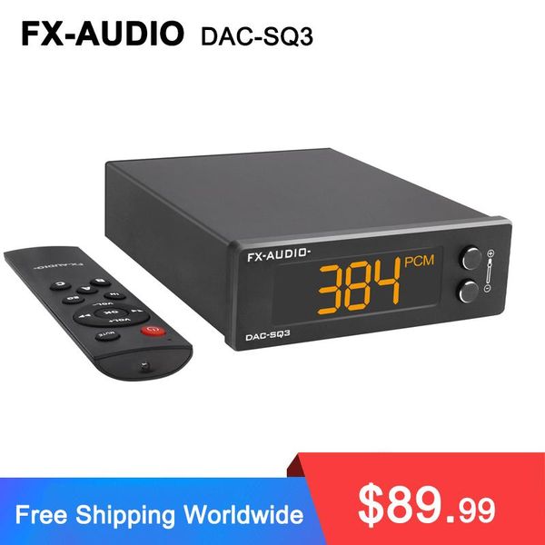 Amplificatori Fxaudio Dacsq3 Mini Usb Dac Es9038q2m Xmos Xu208 Lm49720a Pcm 32bit/384khz Dsd256 Decoder Audio Hifi