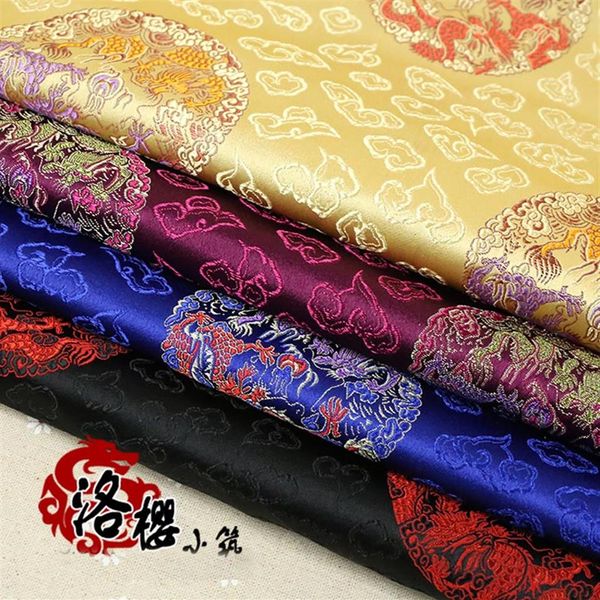 Traje hanfu almofada de mogno cerimonial travesseiro pano tang terno roupas tecidas tecido damasco jacquard brocado -183b