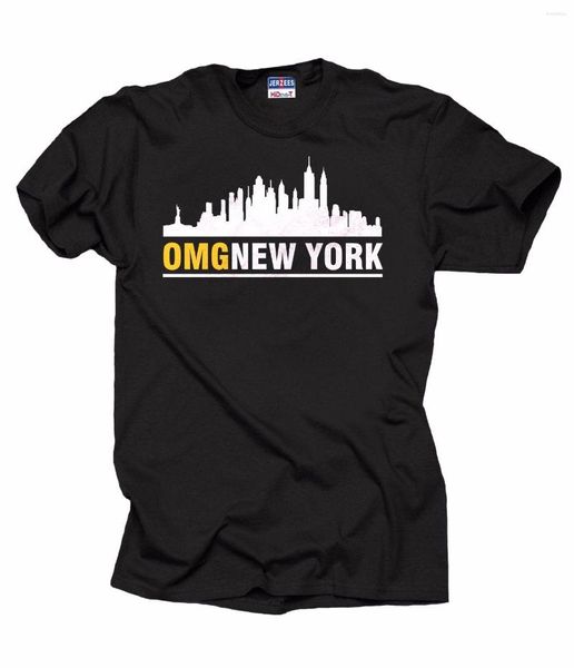 Camisetas femininas 2023 Moda com gola O Hipster York Camiseta I Love NY