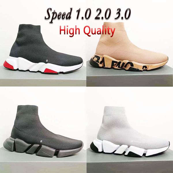 Tasarımcı Koşu Ayakkabıları Rahat Erkek Kadın Markası Hafif Yürüyüş Çorapları Siyah Moda Popüler Açık Seyahat Koşu Ayakkabıları Boyut 36-45