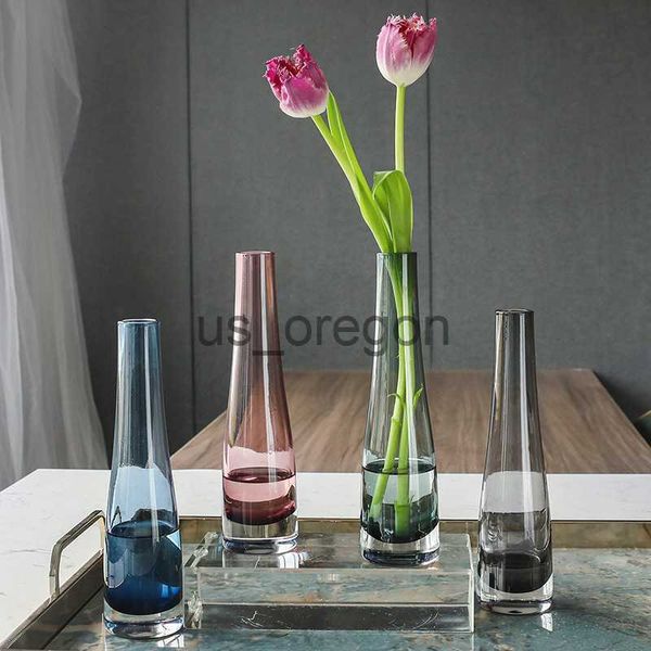 Vasos Vaso Único Pequeno Arranjo De Flores Vaso De Mesa Moderno Minimalista Vaso De Flores Transparente Garrafa x0630