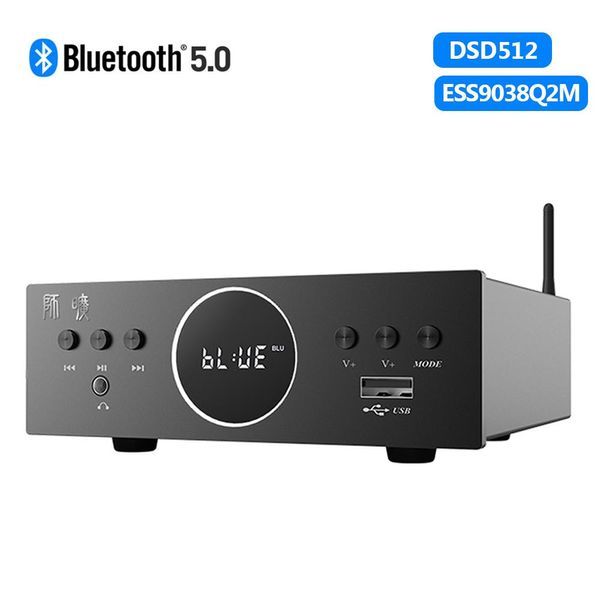 Fones de ouvido TRASAM D3 Bluetooth 5.0 DAC USB/COAXIAL/OPTICO ES9038Q2M CHIP DIGITAL PARA ANALOGATA CONVERTULHO AMPLICANTE DE CATOGENS DE CAPELAÇÃO
