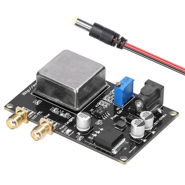 Converter OCXO10MHz Fonte de referência de frequência Black Frequency Medro de baixo ruído de fase para o medidor de frequência do decodificador de som