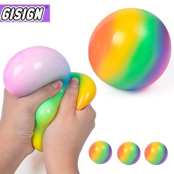 Giocattolo di decompressione Colorato Vent Ball Press Giocattolo di decompressione Alleviare le palle antistress Spremere la mano Fidget Toy Pack per bambini Bambini Antistress 230629