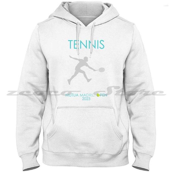 Felpa con cappuccio maschile cool 2023 Mutua Open Design da tennis da uomo e donna in cotone Felpa di felpa con cappuccio Sport Sport Court