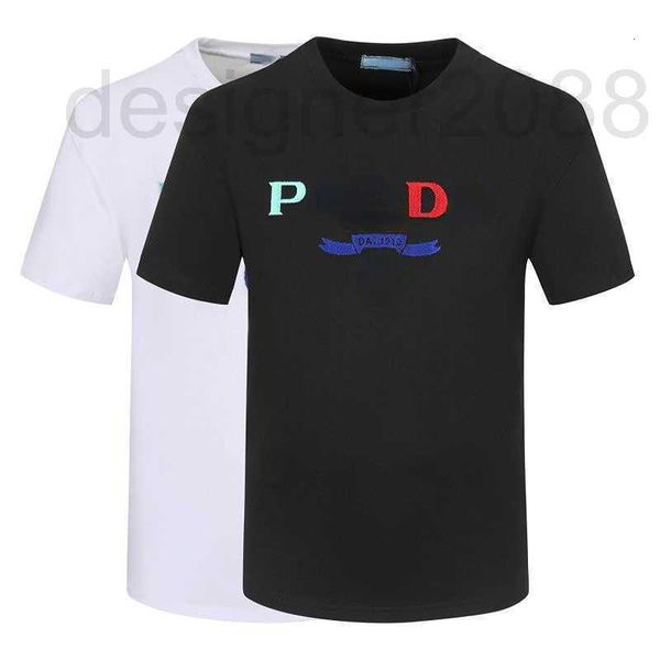 Designer Luxury felpa uomo donna maglietta a maniche corte uomo nero bianco girocollo tee ricamo camicie moda cotone maglietta pullover polo HA8P