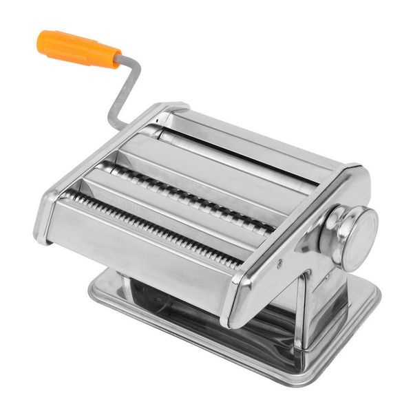 Роликовая спагетти-машина для приготовления свежей пасты из нержавеющей стали для серебра с двумя лезвиями
