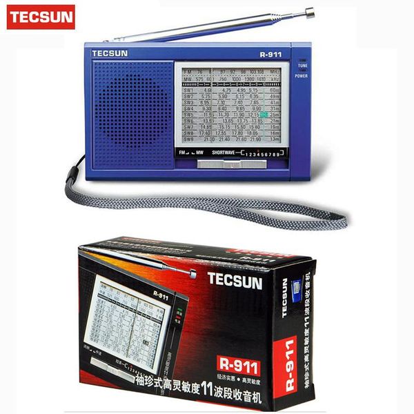 Радио Tecsun R911 World Band FM Am Sw Радиоприемник Многополосный высокочувствительный цифровой приемник Цифровая демодуляция Стерео радио