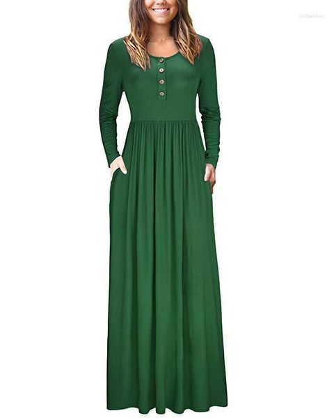 Abbigliamento etnico Arrivo Cotone Abaya islamico Bottoni musulmani Abito lungo Donna Malaysia Ladies Alta qualità 6888