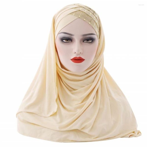 Roupas étnicas Índia Paquistão Hijab Muçulmano Simples Com Parte Queixo Top Quality Amira Puxe Lenço Islâmico Vender Lenço De Cabeça Ramadã Rezar Chapéus