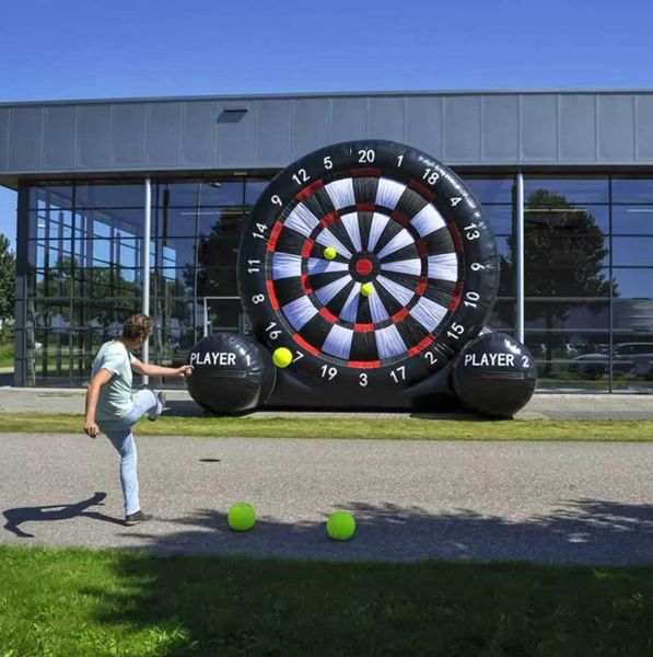 Jogos de esportes ao ar livre de navio para porta infláveis de futebol infláveis pano oxford infláveis de lado único jogo de tabuleiro de bola