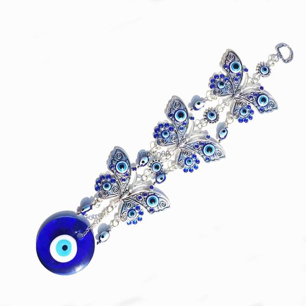 EEA Nazar Turkish Blue Evil Eye Decor Wall Hanging Ciondolo Amuleti Ornamento Auto/Casa/Giardino/Portachiavi Protezione Regalo fortunato L230626