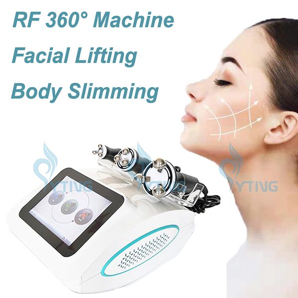 Rolo RF de 360 graus para redução de celulite modelador corporal emagrecimento máquina de endurecimento da pele com luz LED