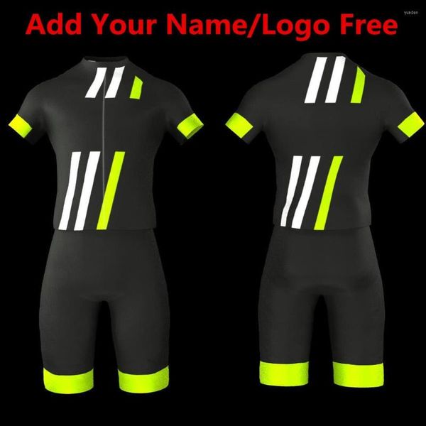 Racing Sets 2023 Pro Radfahren Haut Anzug Kurzarm Overall männer Triathlon Kleidung Tri Race Fit Speed Road MTB Body