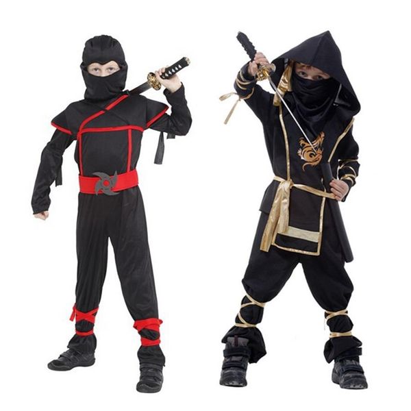 Çocuklar Ninja Kostümleri Cadılar Bayramı Partisi Erkek Kız Savaşçı Stealth Çocuk Cosplay Assassin Kostüm Çocuk Günü Hediyeleri294V