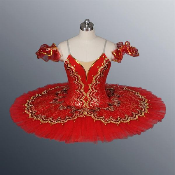 Paquita Classical Professional Tutu Balletto Adulto Rosso Ragazze Spagnolo Ballerina Nucracker Piatto Costume da balletto verde per bambini e 237V