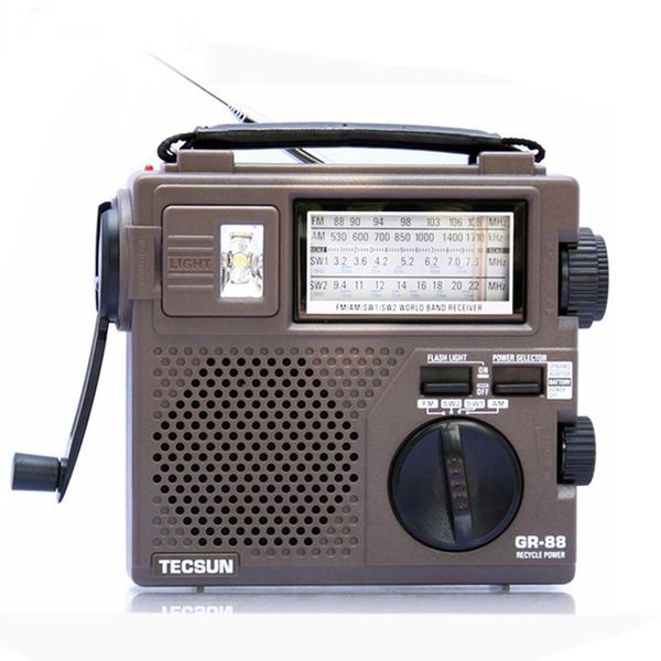 Радио Gr88p Alleband Draagbare Radio Ontvanger Noodverlichting Radio Dynamo Radio Met Ingebouwde Luidspreker Handleiding Hand Power