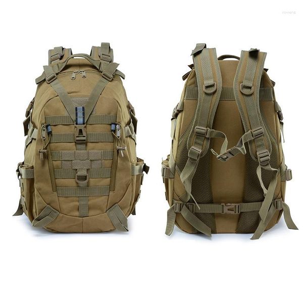Sacos escolares 25l mochila de acampamento saco militar masculino viagem exército tático molle escalada mochila caminhadas ao ar livre ombro reflexivo