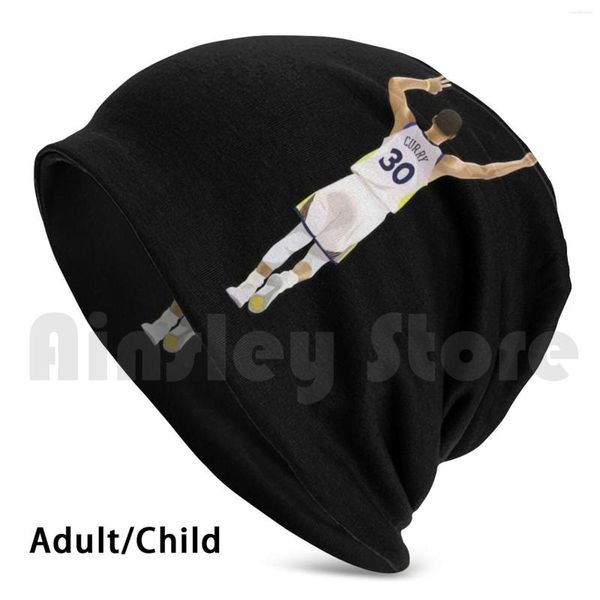 Berets Hand Sign Beanies Knit Hat 792 Print Basquete Steph Stephen Golden Klay State