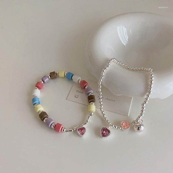 Braccialetti a maglie ROPUHOV 2023 Zircone colorato di caramelle Amore per le donne Design e personalità Bracciale alla moda con temperamento retrò minimalista