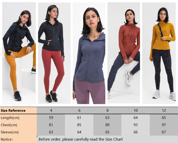 Costumi LLLU Ragazza Donna Full Zip Allenamento Sport Nuovo Look Abbigliamento da donna Giacche Slim Fit Manica lunga Yoga Track Felpa con cappuccio Foro per il pollice Atleti