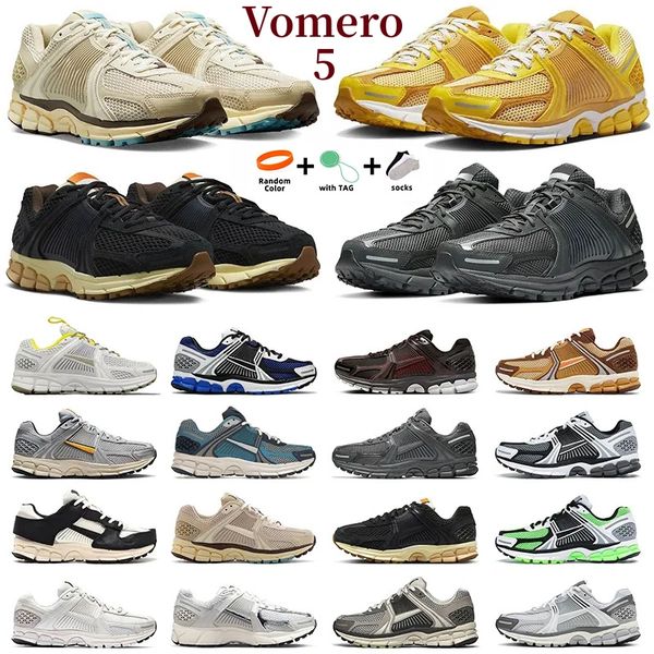 ZoomVomero 5 tênis de corrida para homens mulheres aveia elétrica verde preto puro platina laser laranja trigo amarelo ocre sapatos ao ar livre tênis esportivos treinadores EUA 36-45